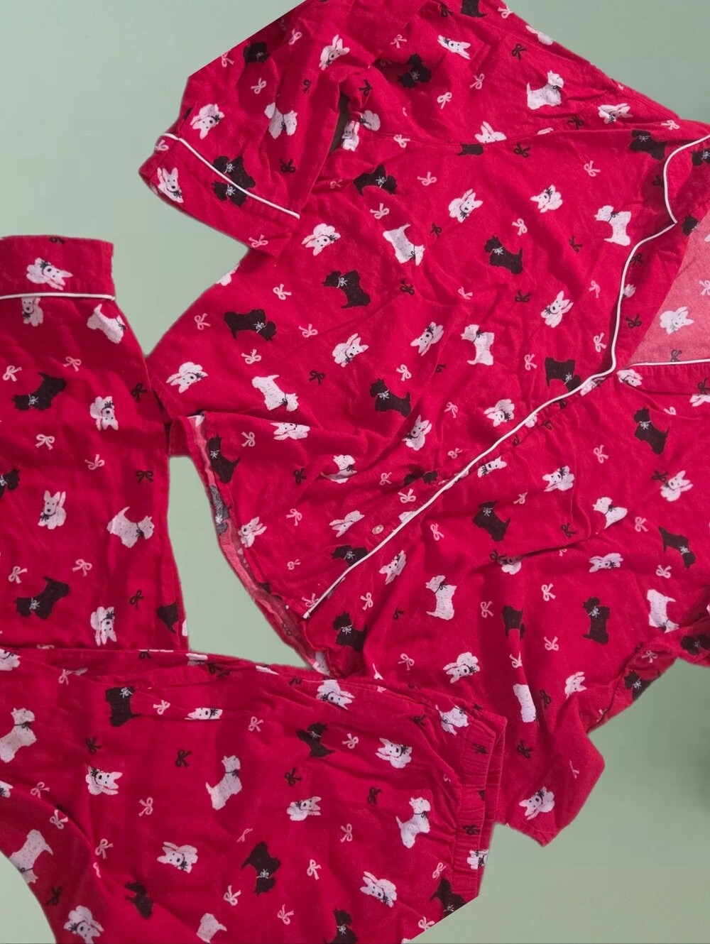 *1692 Joyspun  dog 2 pc dog pajama set Women size 3X (22w-24w)